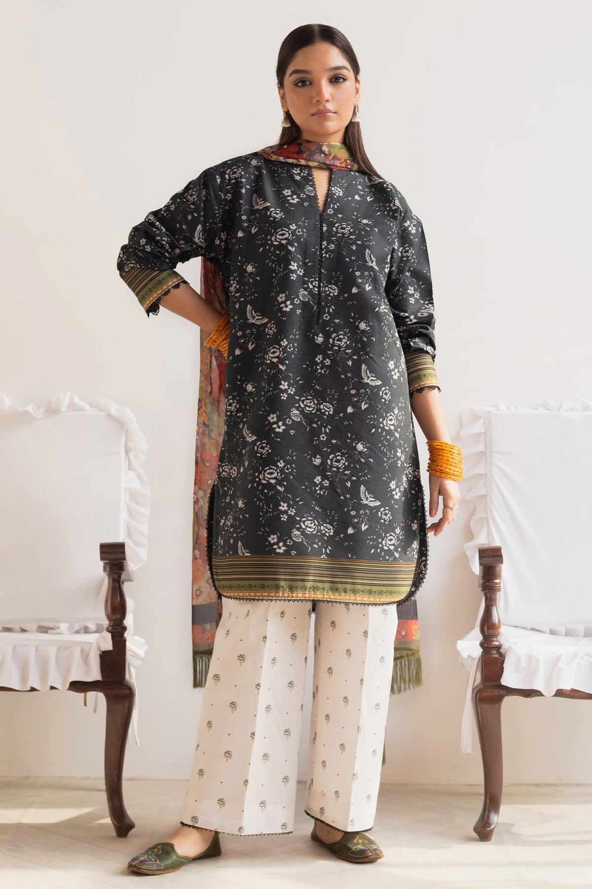 Zara Shahjahan | Coco Prints 24 | AFSANA-D7 by Zara Shahjahan - Designer Dress - Type: Ladies Clothes - Available at Libayah - 100% Original