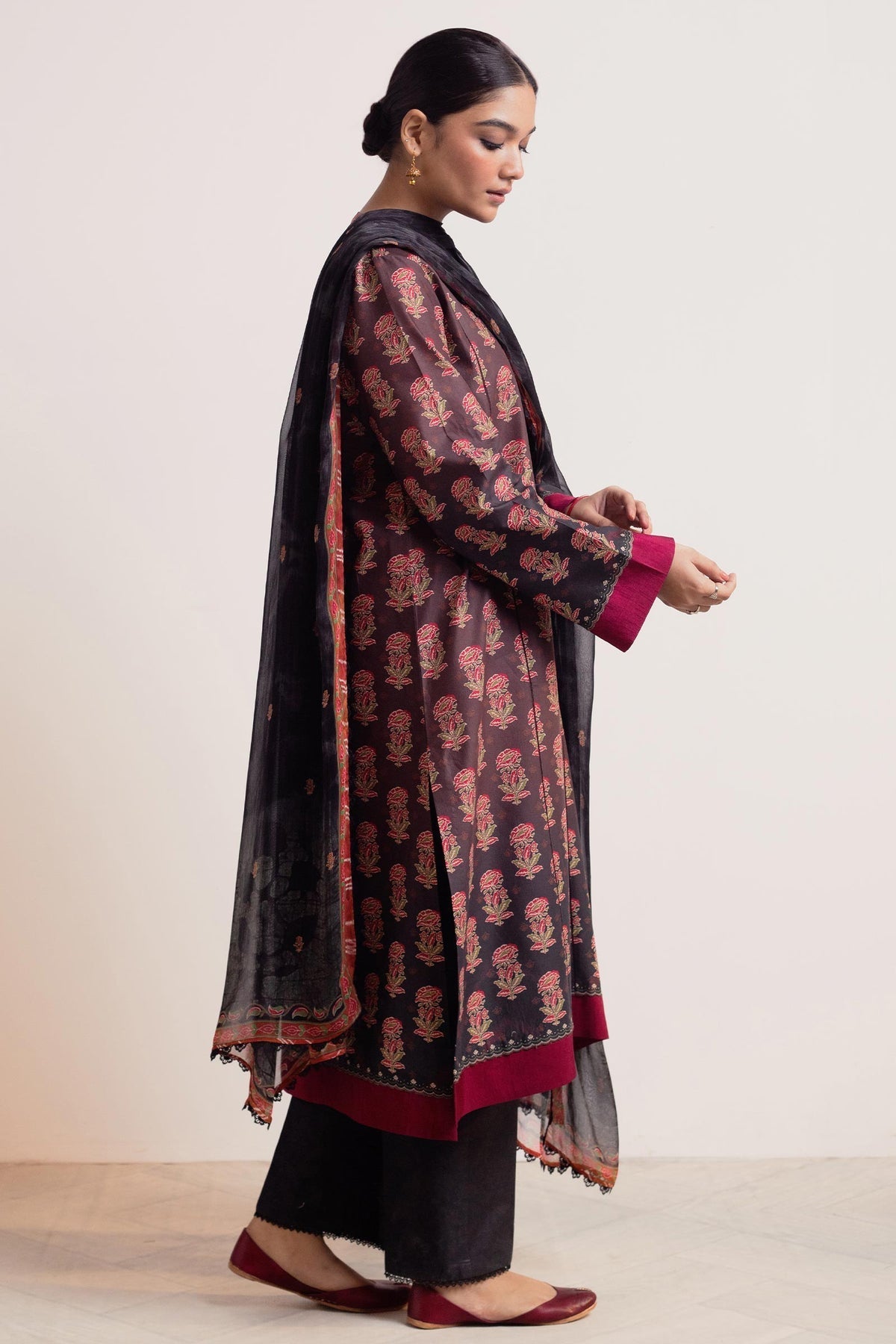 Zara Shahjahan | Coco Prints 24 | SURKH-D9 by Zara Shahjahan - Designer Dress - Type: Ladies Clothes - Available at Libayah - 100% Original