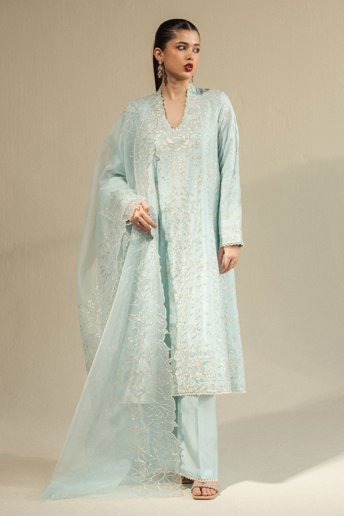 Zara Shahjahan | Fall Festive 24 | ZC-2077 by Zara Shahjahan - Designer Dress - Type: Ladies Clothes - Available at Libayah - 100% Original