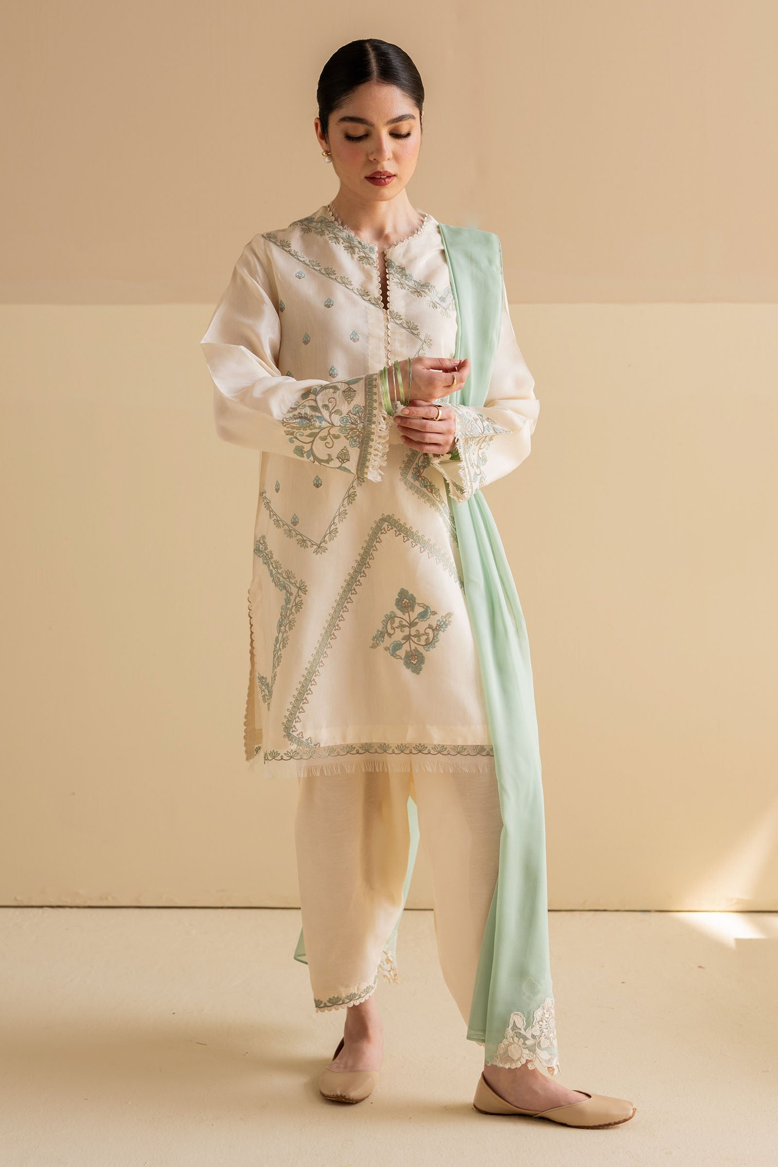 Zara Shahjahan | Pret Wear | ZC-2097 by Zara Shahjahan - Designer Dress - Type: Ladies Clothes - Available at Libayah - 100% Original