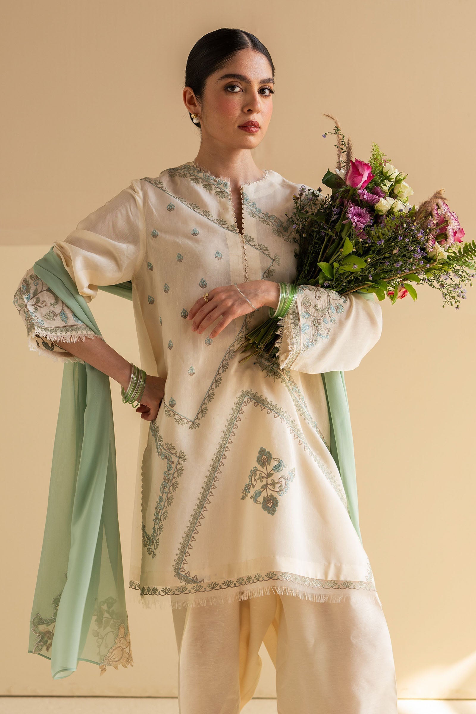 Zara Shahjahan | Pret Wear | ZC-2097 by Zara Shahjahan - Designer Dress - Type: Ladies Clothes - Available at Libayah - 100% Original