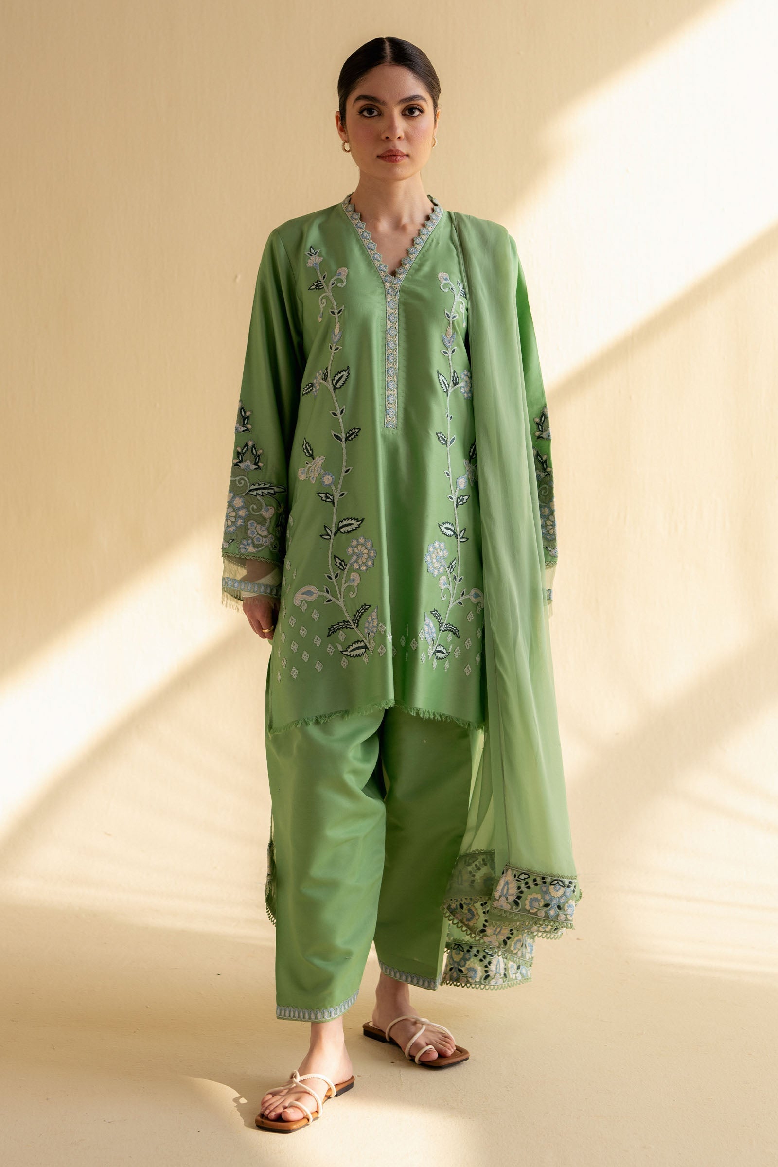 Zara Shahjahan | Pret Wear | ZC-2104 by Zara Shahjahan - Designer Dress - Type: Ladies Clothes - Available at Libayah - 100% Original