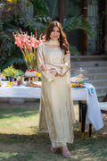 Wahaj M Khan | Pari Collection | Ivory biege Pari Outfit by Wahaj M Khan - Designer Dress  - Type : Ladies Clothes - Available at Libayah - 100% Original 