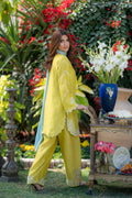 Wahaj M Khan | Pari Collection | Yellow Sheesha Pari Outfit by Wahaj M Khan - Designer Dress  - Type : Ladies Clothes - Available at Libayah - 100% Original 