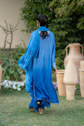 Wahaj M Khan | Pari Collection | Blue Shaded Sheesha Outfit by Wahaj M Khan - Designer Dress  - Type : Ladies Clothes - Available at Libayah - 100% Original 