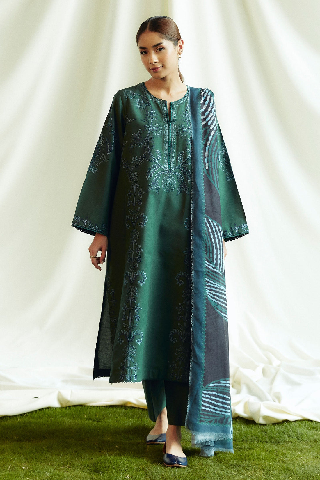 Zara Shahjahan | Coco Winter 24 | Peridot-5B by Zara Shahjahan - Designer Dress - Type: Ladies Clothes - Available at Libayah - 100% Original