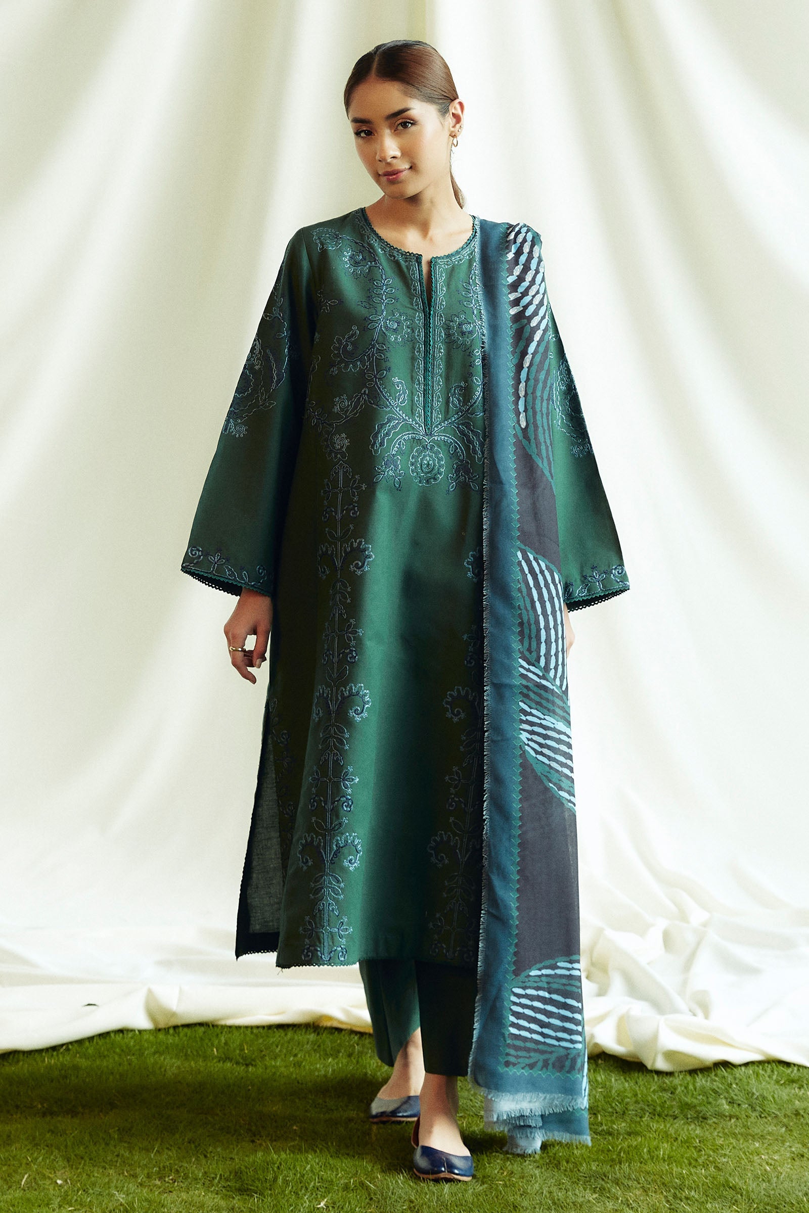 Zara Shahjahan | Coco Winter 24 | Peridot-5B by Zara Shahjahan - Designer Dress - Type: Ladies Clothes - Available at Libayah - 100% Original