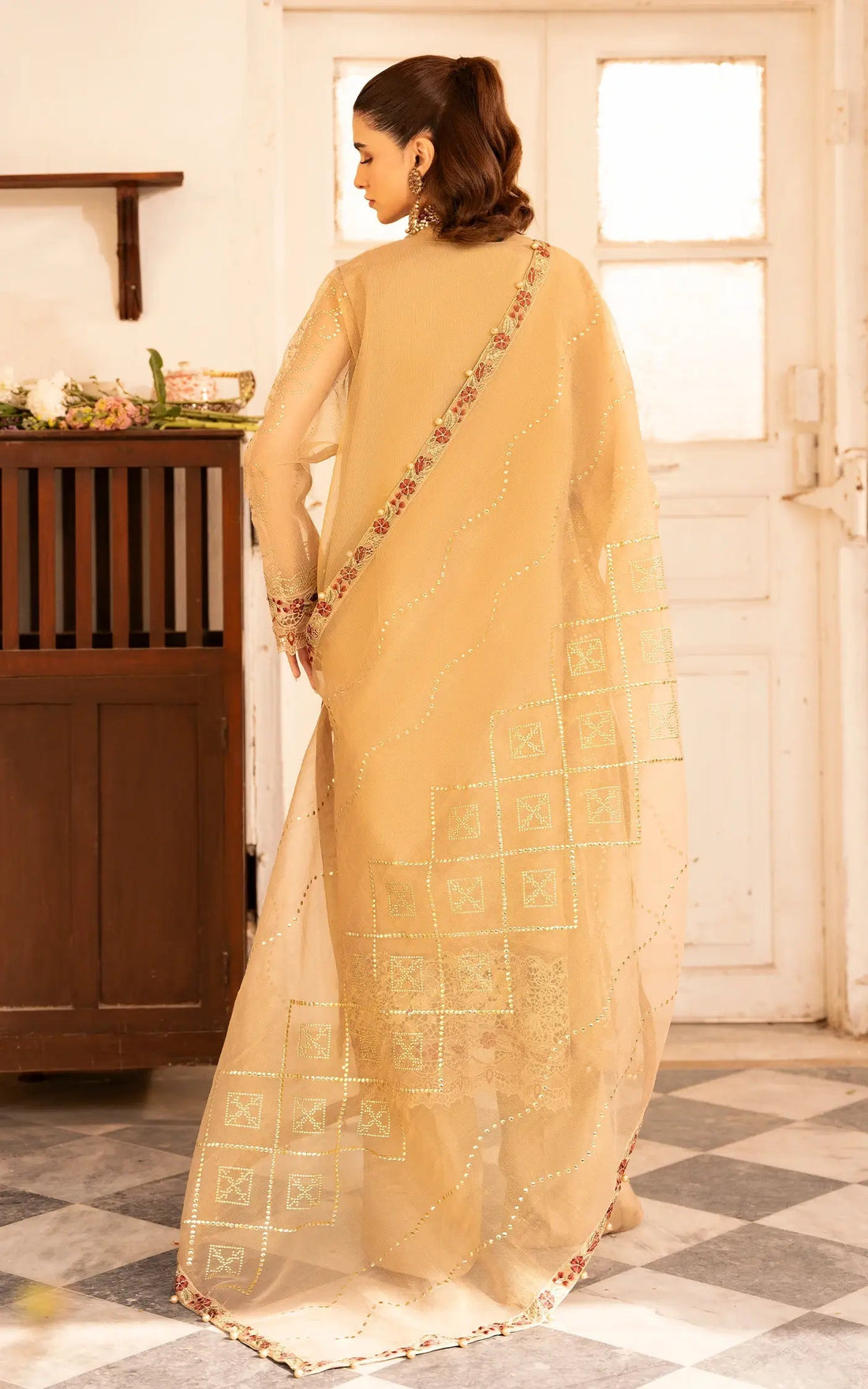 Asifa and Nabeel | Sunehri Eid 25 | Zareen-(SEF25-06) by Asifa and Nabeel - Designer Dress - Type: Ladies Clothes - Available at Libayah - 100% Original