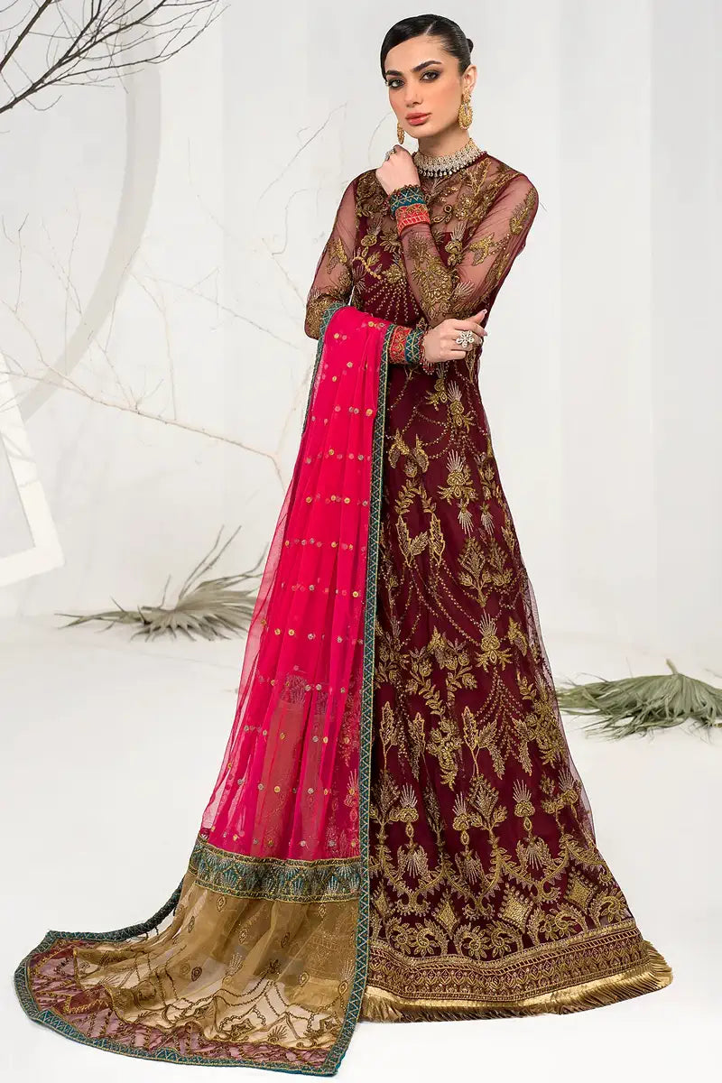 Zarif | LA CELESTE LUXURY Formals | ZLC 04 BURNT ROSE by Zarif - Designer Dress - Type: Ladies Clothes - Available at Libayah - 100% Original