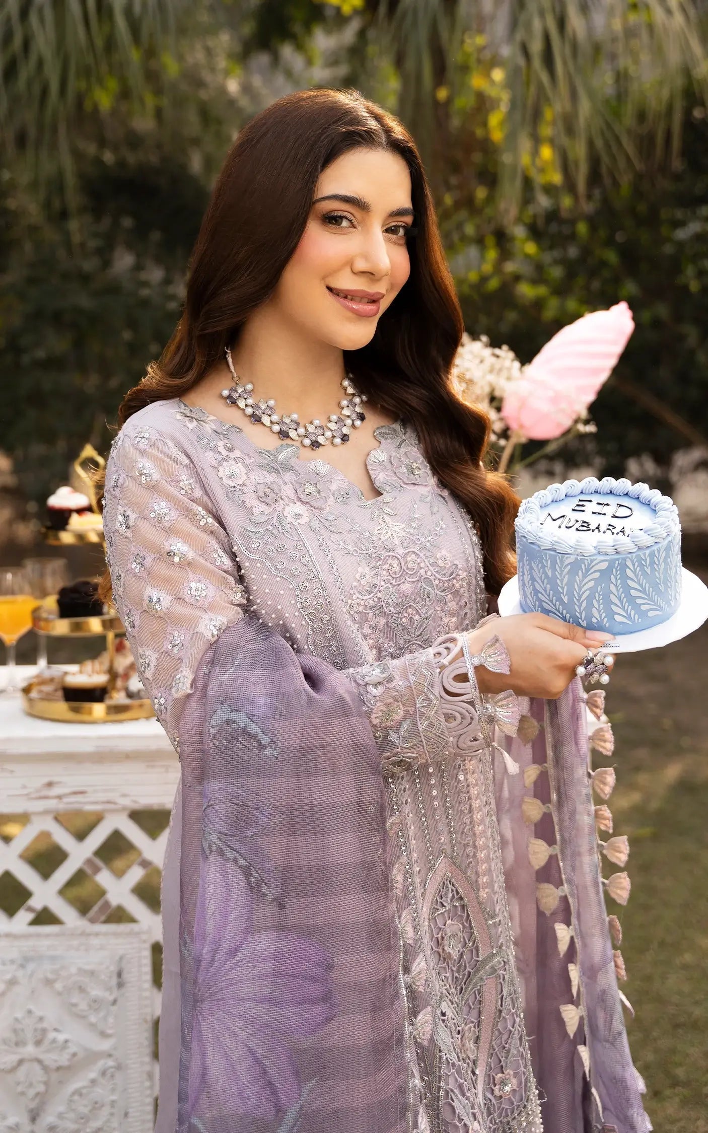 Asifa and Nabeel | Sunehri Eid 25 | Zarlish-(SEF25-02) by Asifa and Nabeel - Designer Dress - Type: Ladies Clothes - Available at Libayah - 100% Original