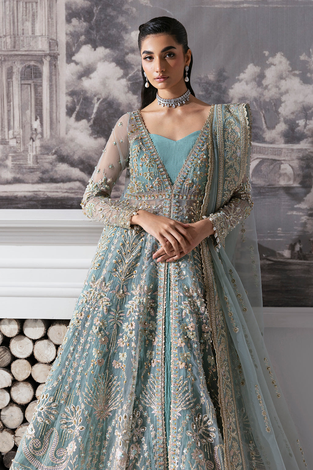Zarposh | Seraphine Wedding Formals | Velour by Zarposh - Designer Dress - Type: Ladies Clothes - Available at Libayah - 100% Original