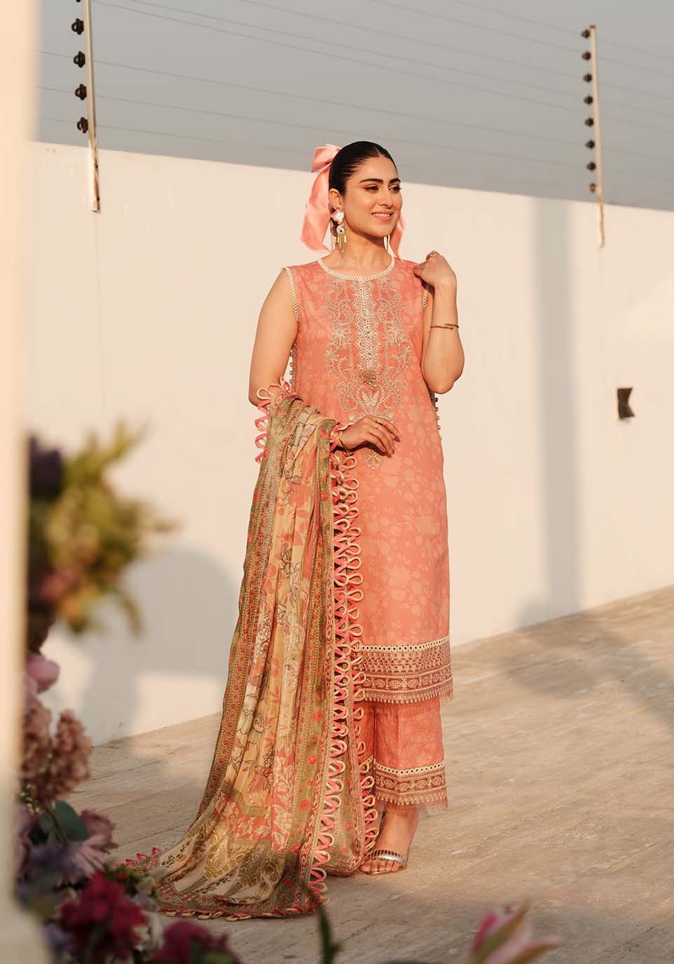 Zarqash | Luxe Lawn 24 | ZQ 4 by Zarqash - Designer Dress - Type: Ladies Clothes - Available at Libayah - 100% Original