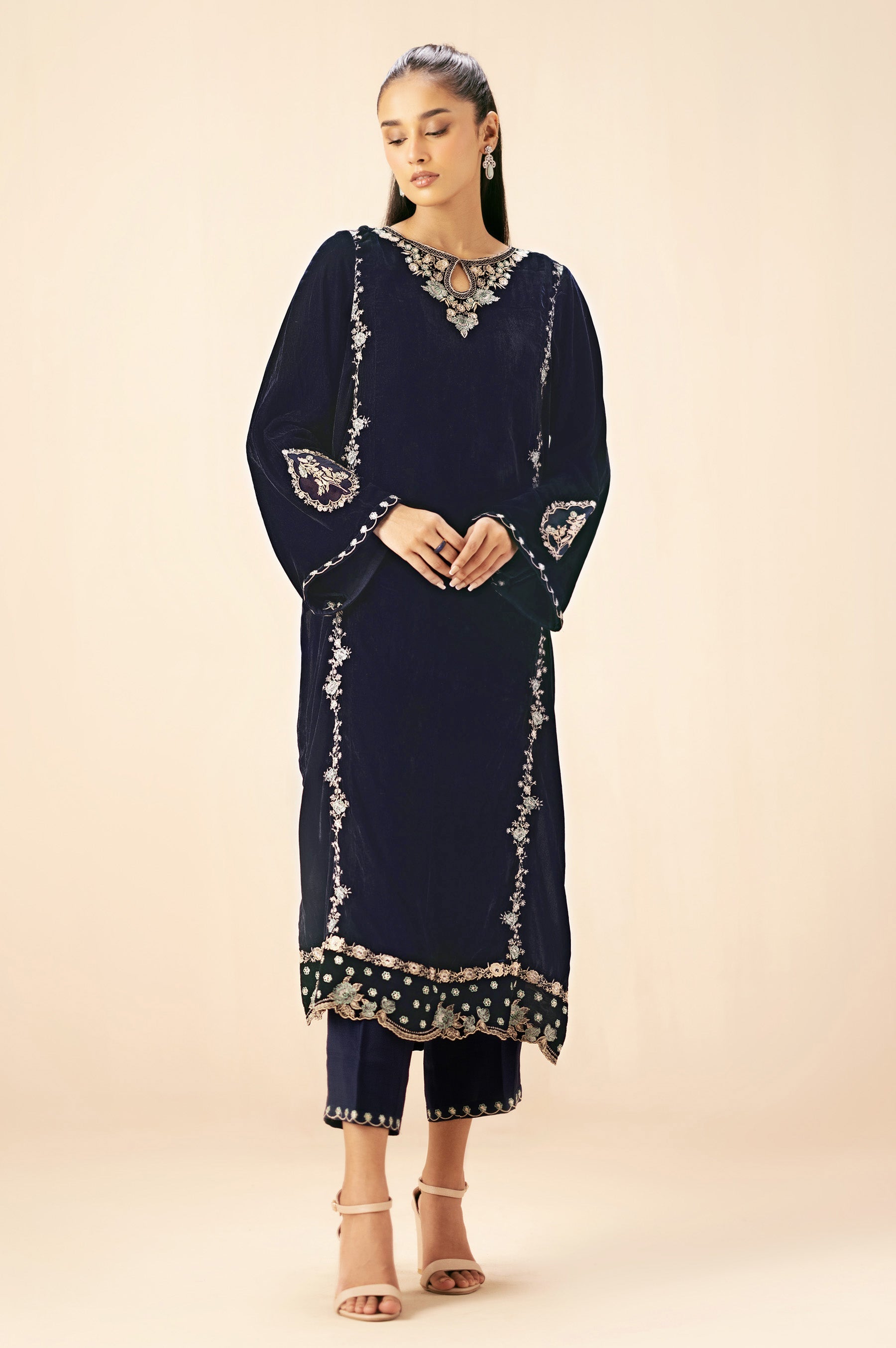 Zeen | Winter Collection | Velvet 10 by Zeen - Designer Dress - Type: Ladies Clothes - Available at Libayah - 100% Original