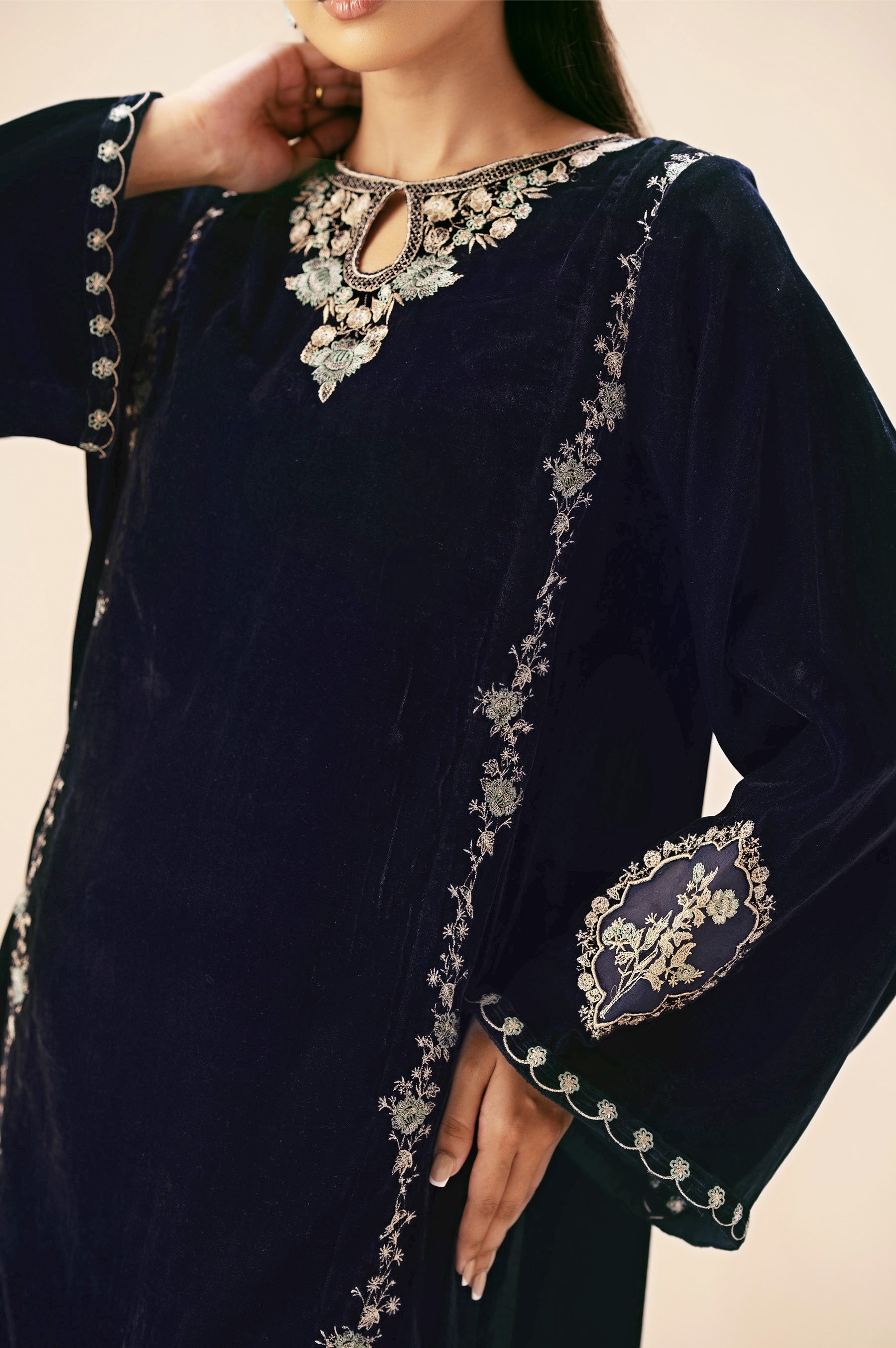 Zeen | Winter Collection | Velvet 10 by Zeen - Designer Dress - Type: Ladies Clothes - Available at Libayah - 100% Original