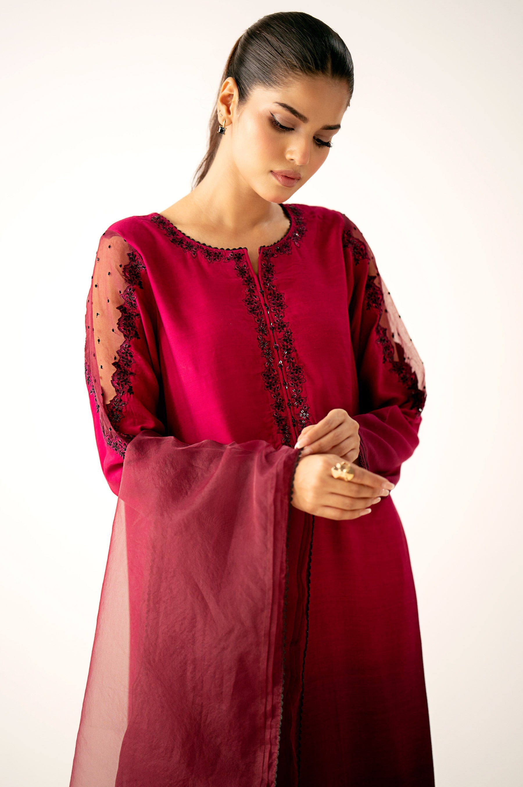 Zeen | Winter Collection | Raw Silk 15 by Zeen - Designer Dress - Type: Ladies Clothes - Available at Libayah - 100% Original