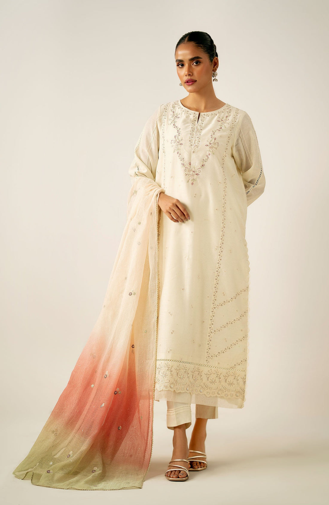 Zeen | Winter Collection | Cotton Net 31 by Zeen - Designer Dress - Type: Ladies Clothes - Available at Libayah - 100% Original