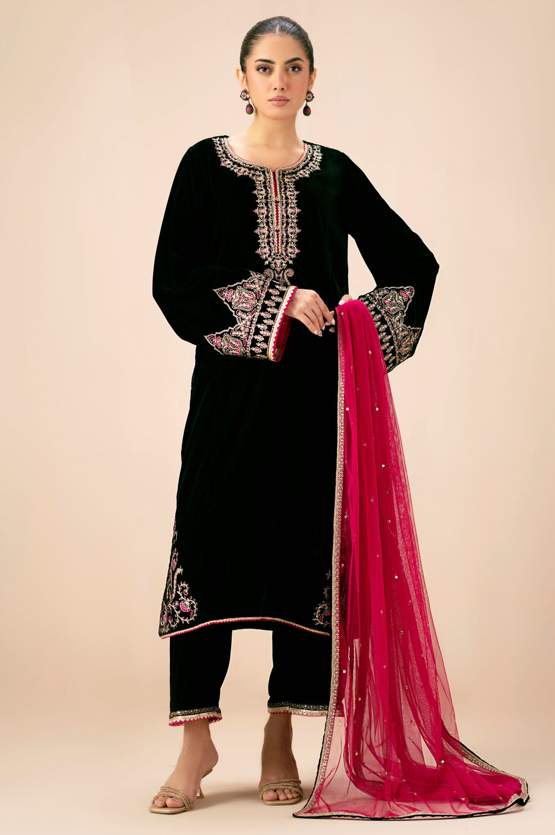 Zeen | Winter Collection | Velvet 28 by Zeen - Designer Dress - Type: Ladies Clothes - Available at Libayah - 100% Original