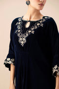 Zeen | Winter Collection | Velvet Kaftan 02 by Zeen - Designer Dress - Type: Ladies Clothes - Available at Libayah - 100% Original