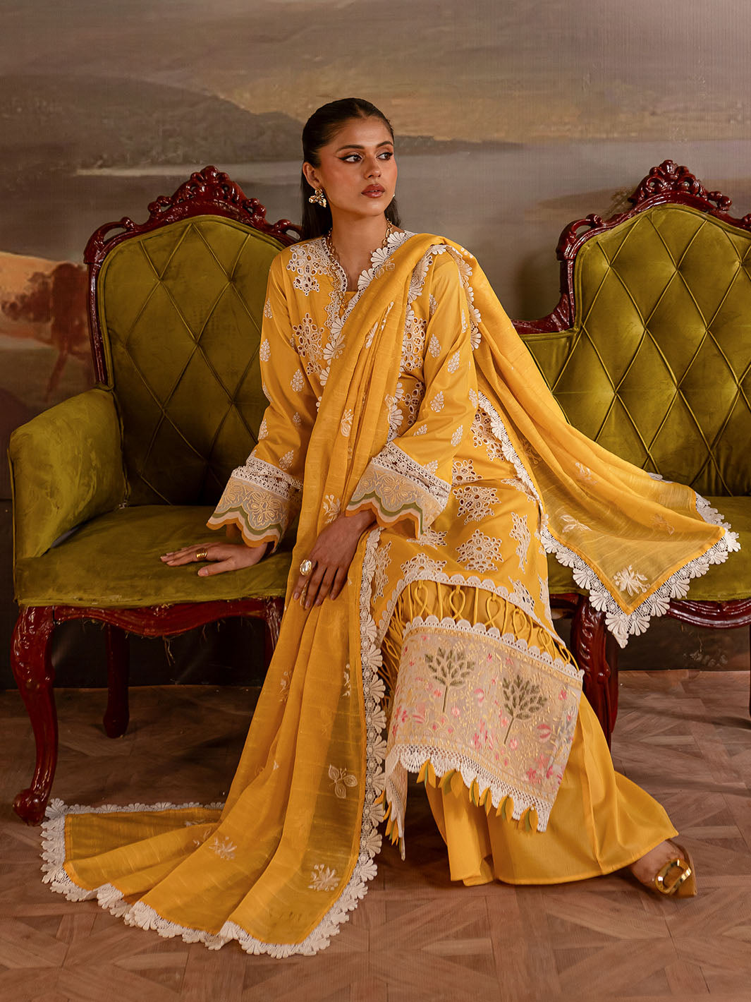 Mahnur | Twilight Luxury Lawn 25 | ZENIA by Mahnur - Designer Dress - Type: Ladies Clothes - Available at Libayah - 100% Original