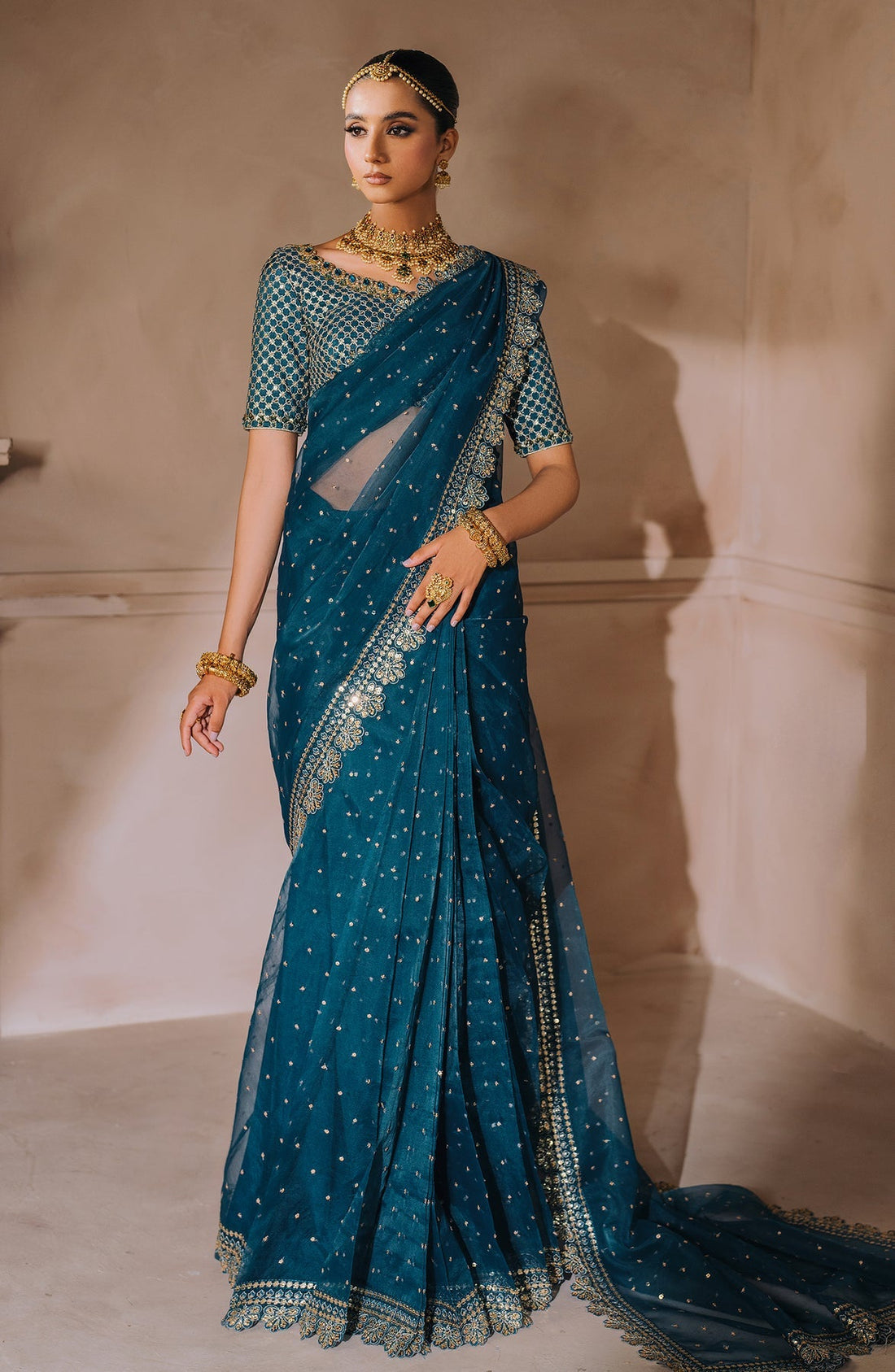 Zevk | Malika Jaan Bridals |  NEELO JAAN by Zevk - Designer Dress - Type: Ladies Clothes - Available at Libayah - 100% Original