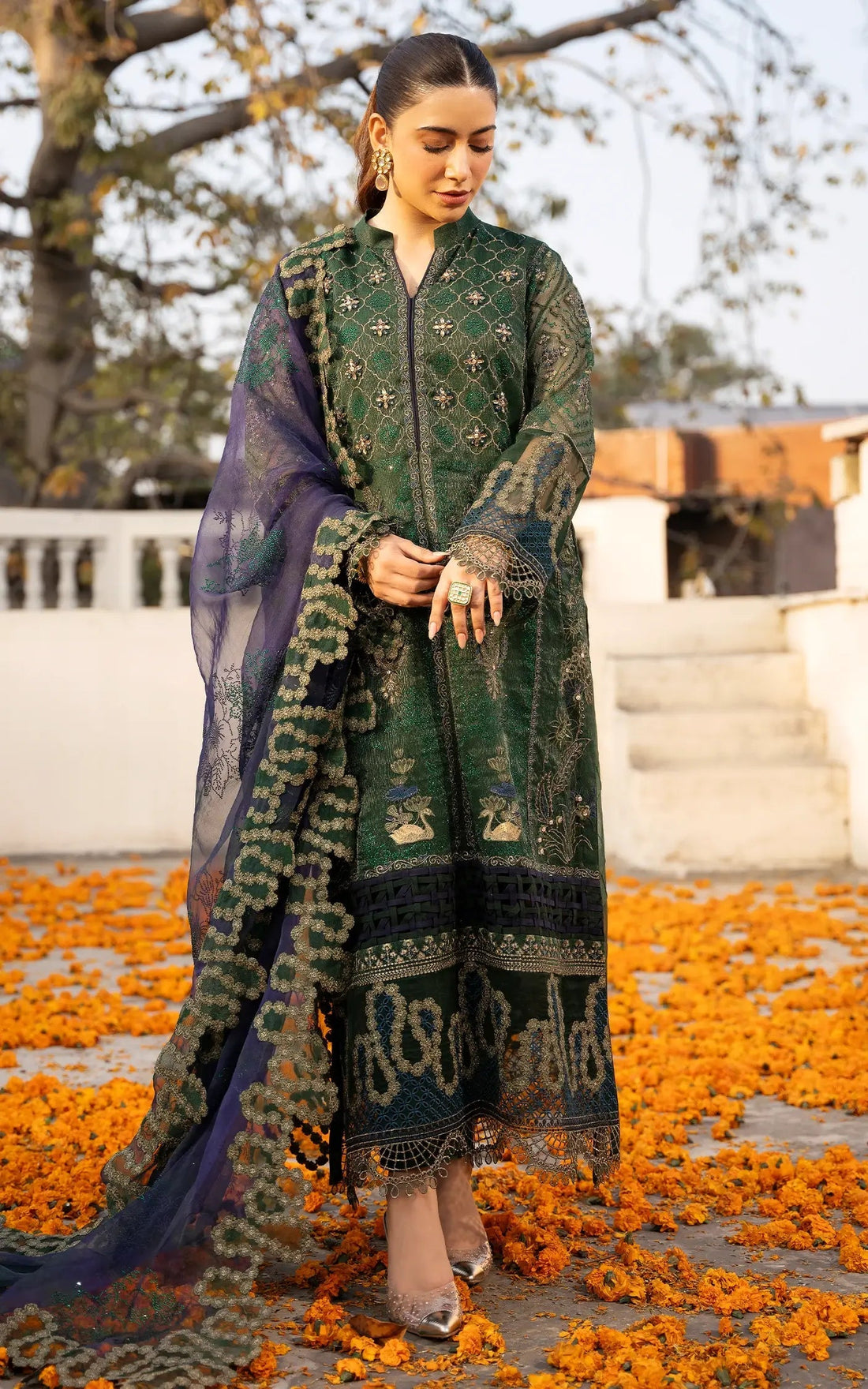 Asifa and Nabeel | Sunehri Eid 25 | Zohra-(SEF25-04) by Asifa and Nabeel - Designer Dress - Type: Ladies Clothes - Available at Libayah - 100% Original