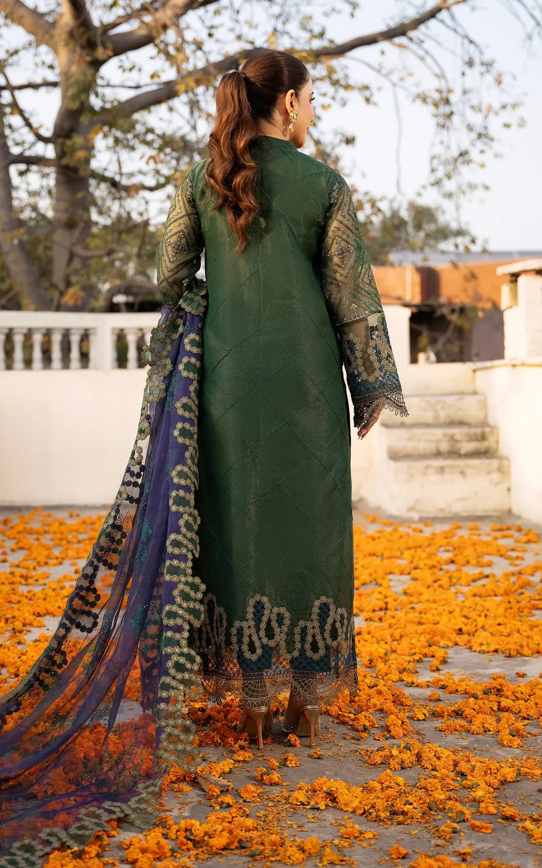 Asifa and Nabeel | Sunehri Eid 25 | Zohra-(SEF25-04) by Asifa and Nabeel - Designer Dress - Type: Ladies Clothes - Available at Libayah - 100% Original