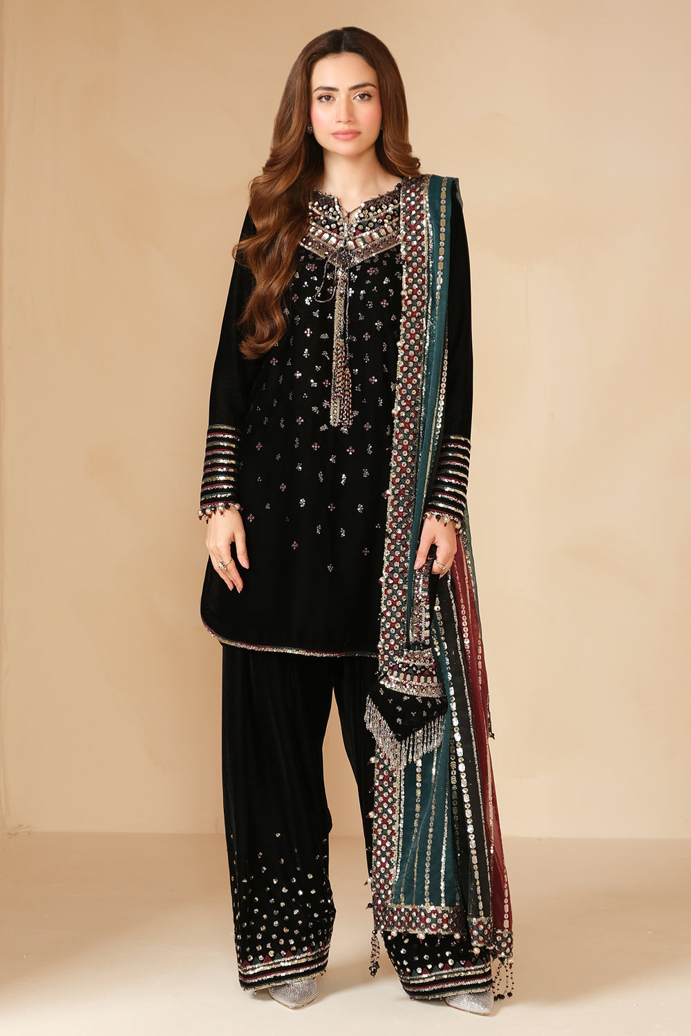 Jazmin | Velvet Edit 24 | Velvet Formal VF-2037 by Jazmin - Designer Dress - Type: Formal - Available at Libayah - 100% Original