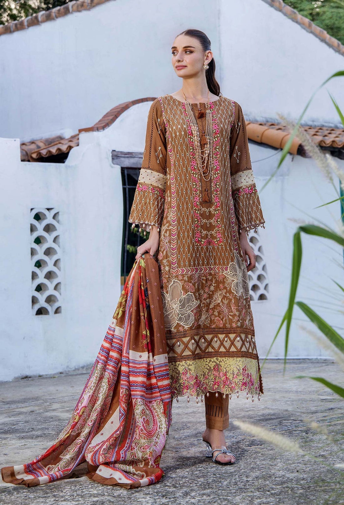 Adans Libas | Lawn Hijab Sheikh 2 | Adan's Lawn 7309 by Adans Libas - Designer Dress - Type: Ladies Clothes - Available at Libayah - 100% Original