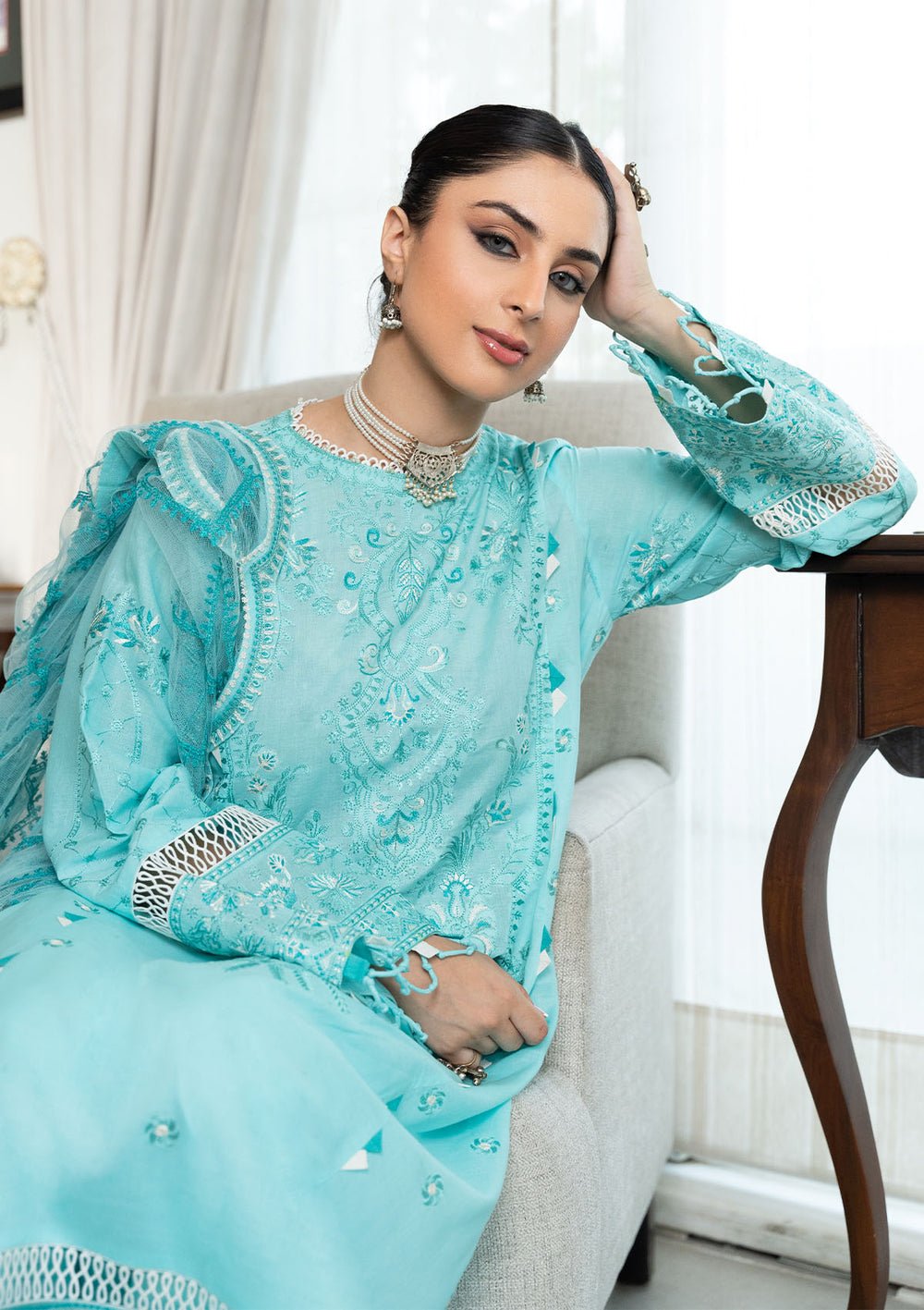 Aik Atelier | Samah Lawn 24 | LOOK 05 by Aik Atelier - Designer Dress - Type: Ladies Clothes - Available at Libayah - 100% Original