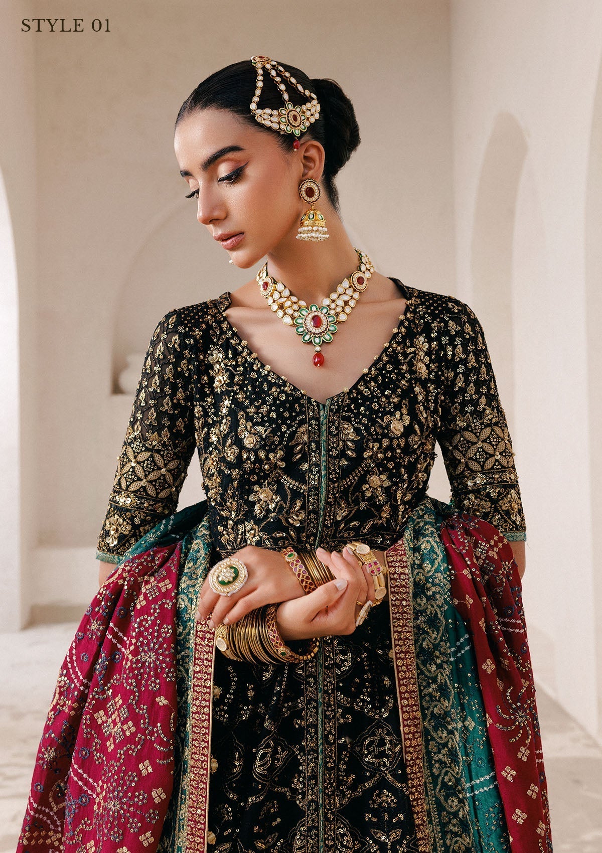 Aik Atelier | Wedding Festive 25 | WEDDING FESTIVE '25 VOL. 2 - LOOK 05 by Aik Atelier - Designer Dress  - Type : Ladies Clothes - Available at Libayah - 100% Original 