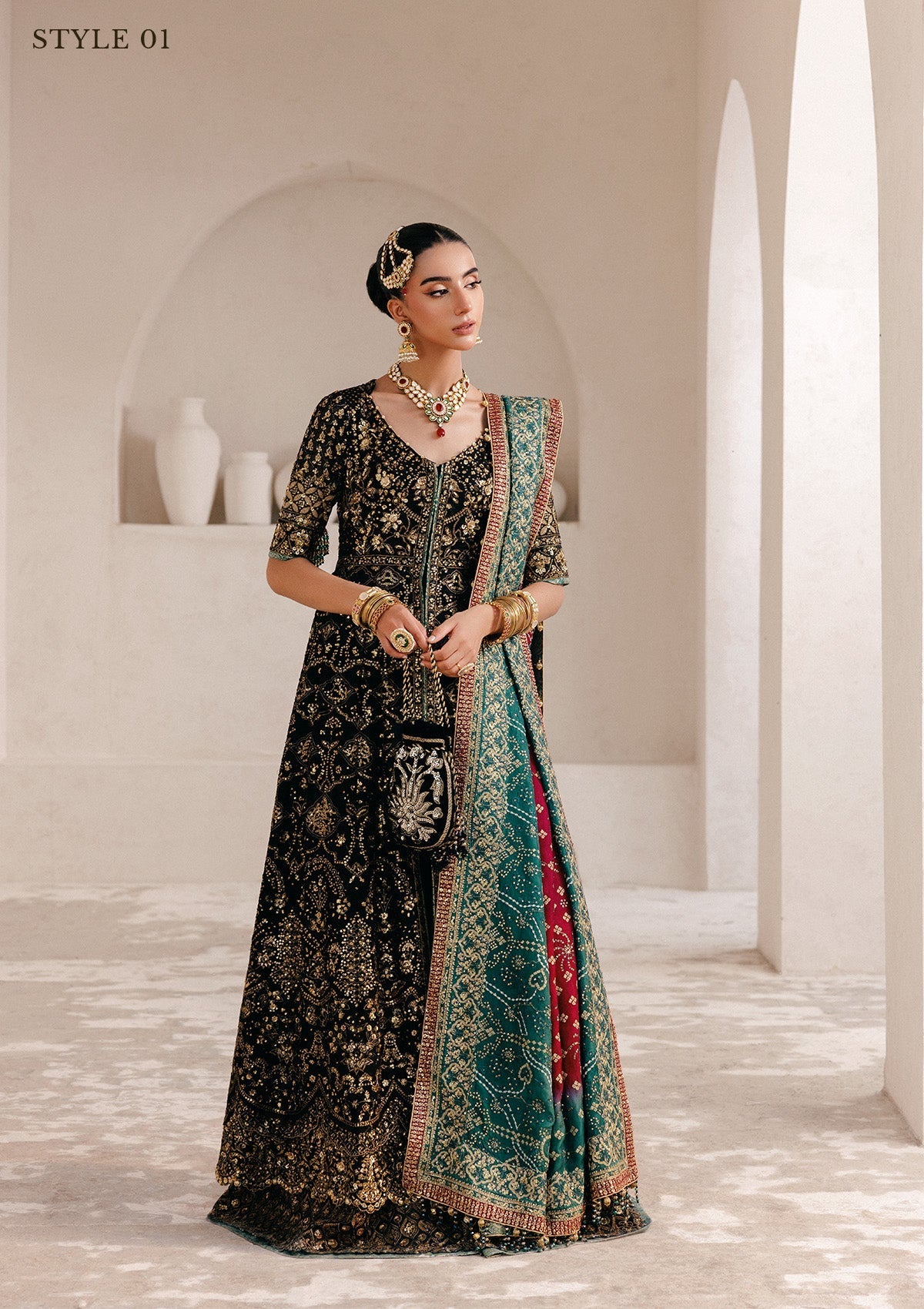 Aik Atelier | Wedding Festive 25 | WEDDING FESTIVE '25 VOL. 2 - LOOK 05 by Aik Atelier - Designer Dress  - Type : Ladies Clothes - Available at Libayah - 100% Original 