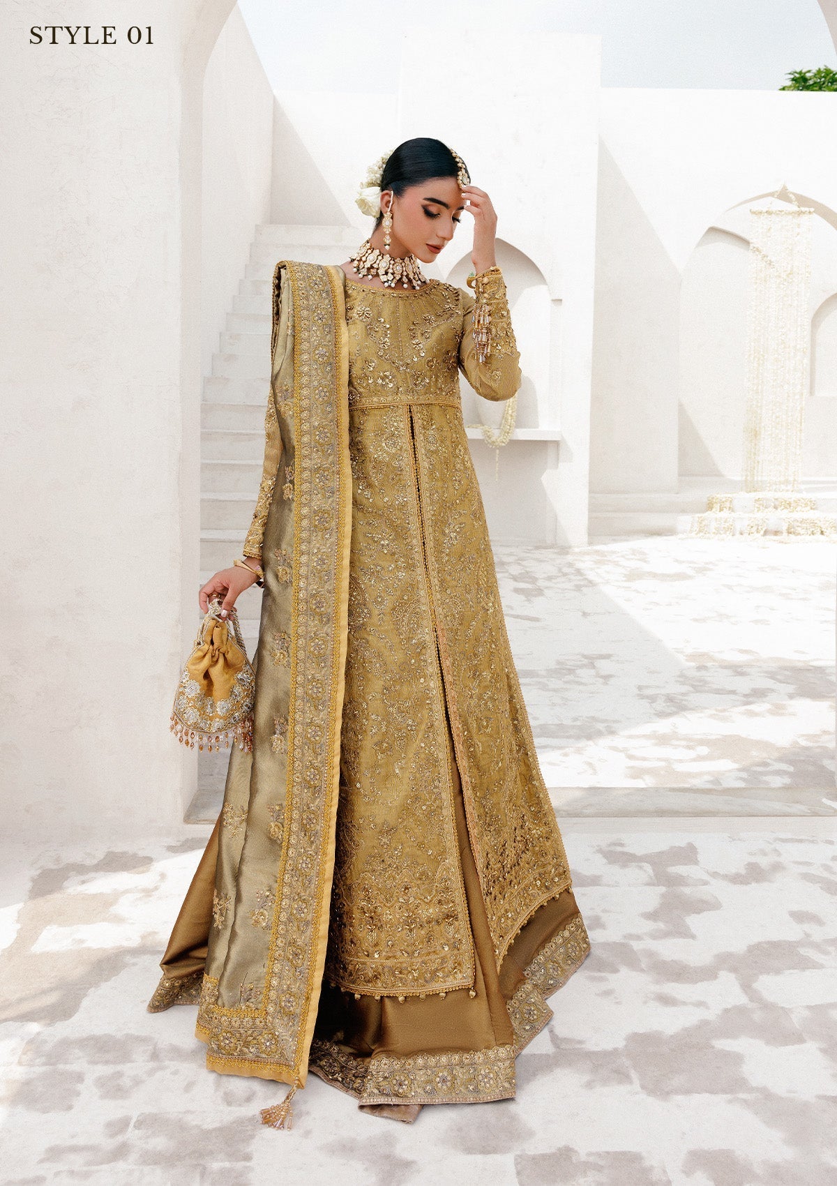 Aik Atelier | Wedding Festive 25 | WEDDING FESTIVE '25 VOL. 2 - LOOK 10 by Aik Atelier - Designer Dress  - Type : Ladies Clothes - Available at Libayah - 100% Original 