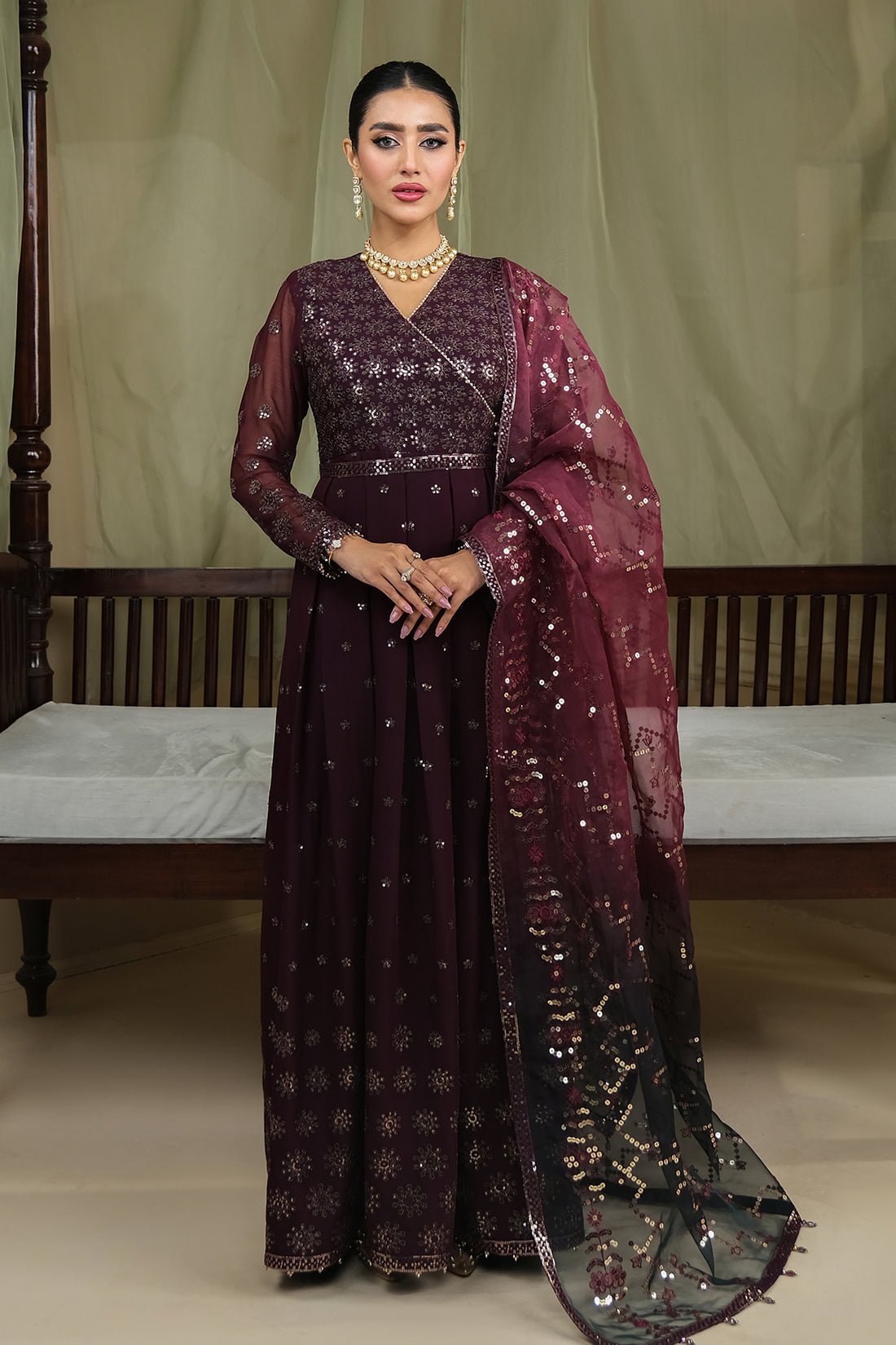 Alizeh | Formals Collection | ZURI UF-V03D03 by Alizeh - Designer Dress - Type: Ladies Clothes - Available at Libayah - 100% Original