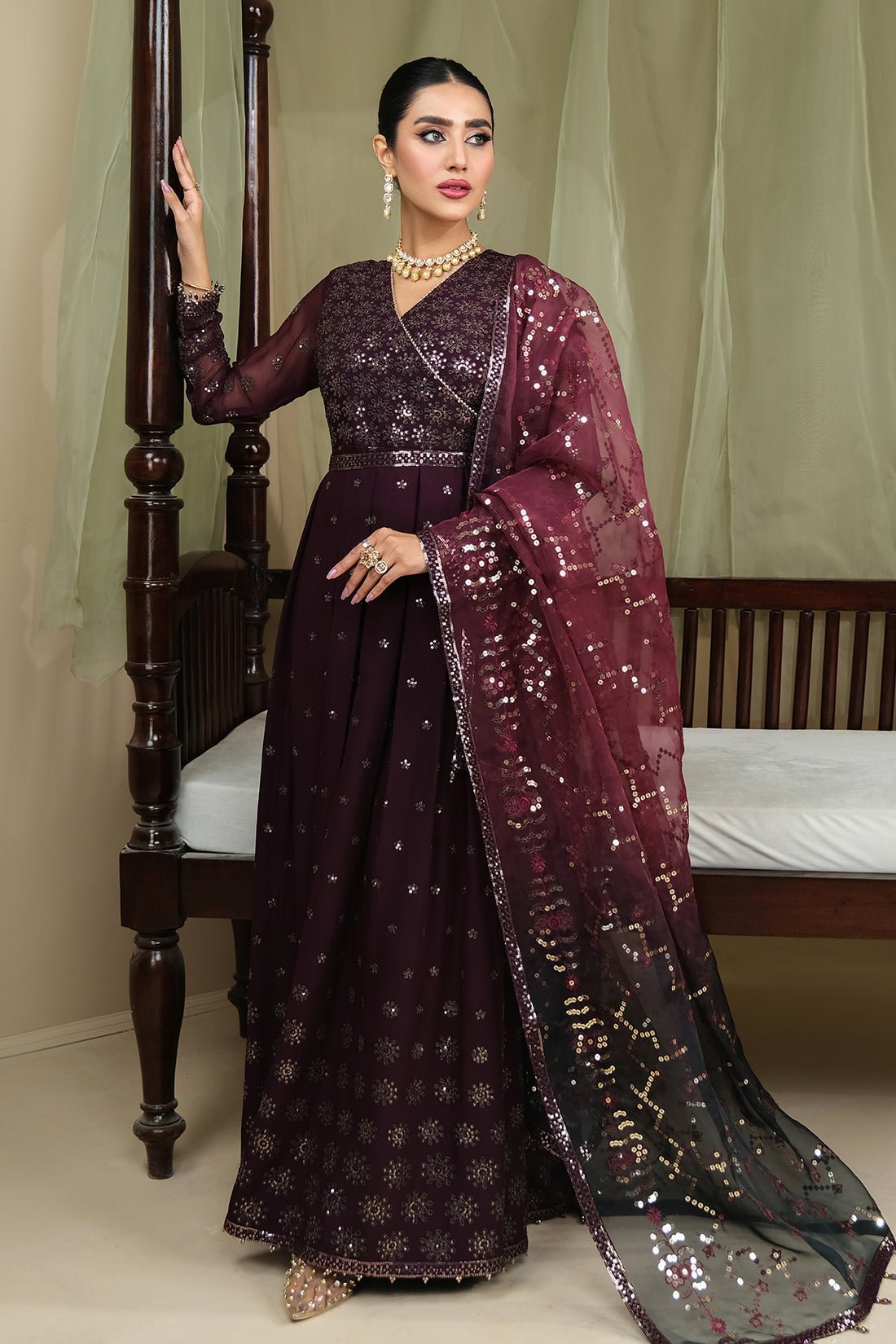 Alizeh | Formals Collection | ZURI UF-V03D03 by Alizeh - Designer Dress - Type: Ladies Clothes - Available at Libayah - 100% Original