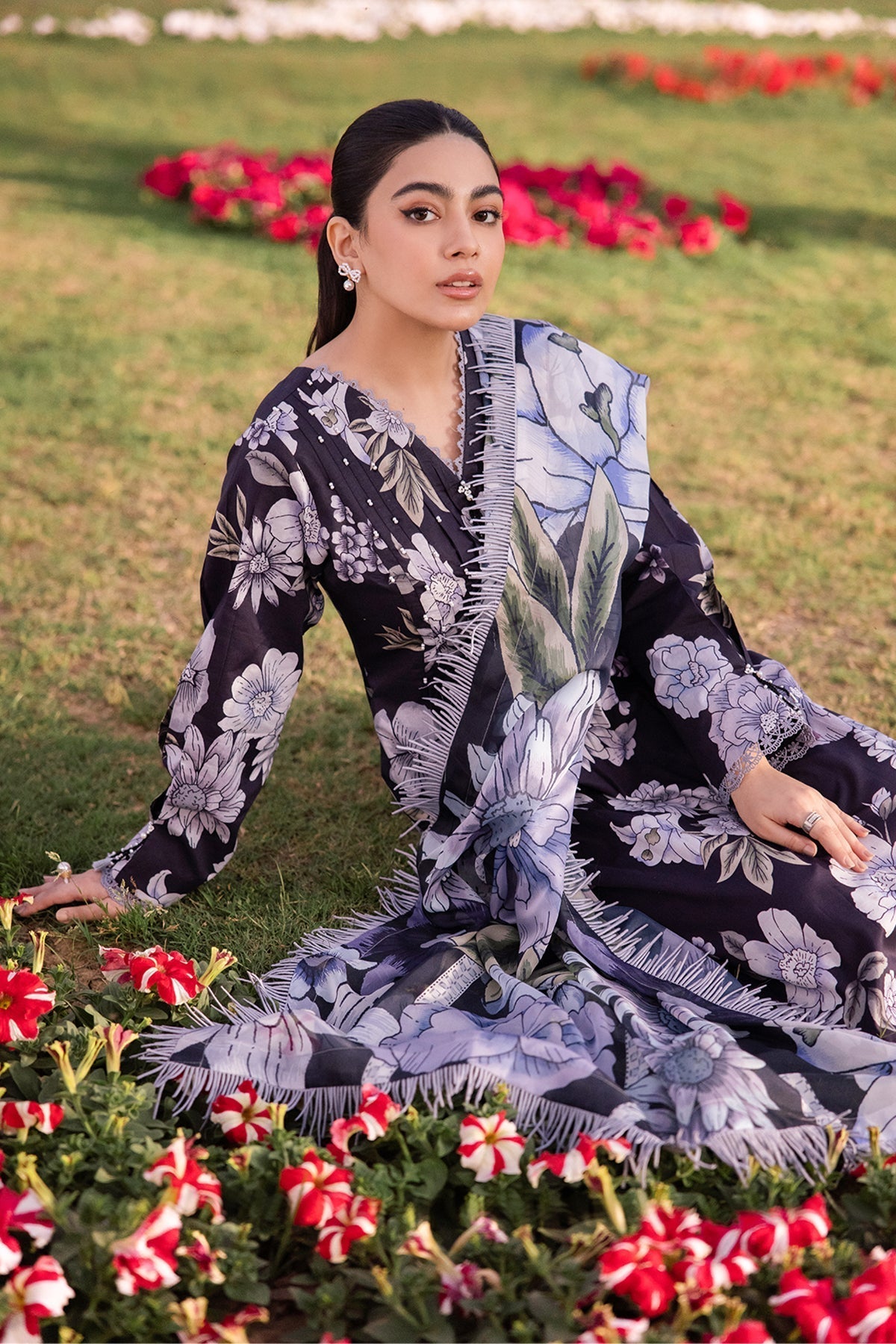 Alizeh | Sheen Lawn Prints 24 | CALLA by Alizeh - Designer Dress - Type: Ladies Clothes - Available at Libayah - 100% Original