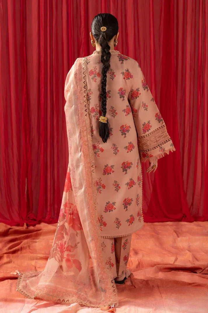 Alizeh | Sheen Lawn Prints 24 | Coral Peach by Alizeh - Designer Dress - Type: Ladies Clothes - Available at Libayah - 100% Original