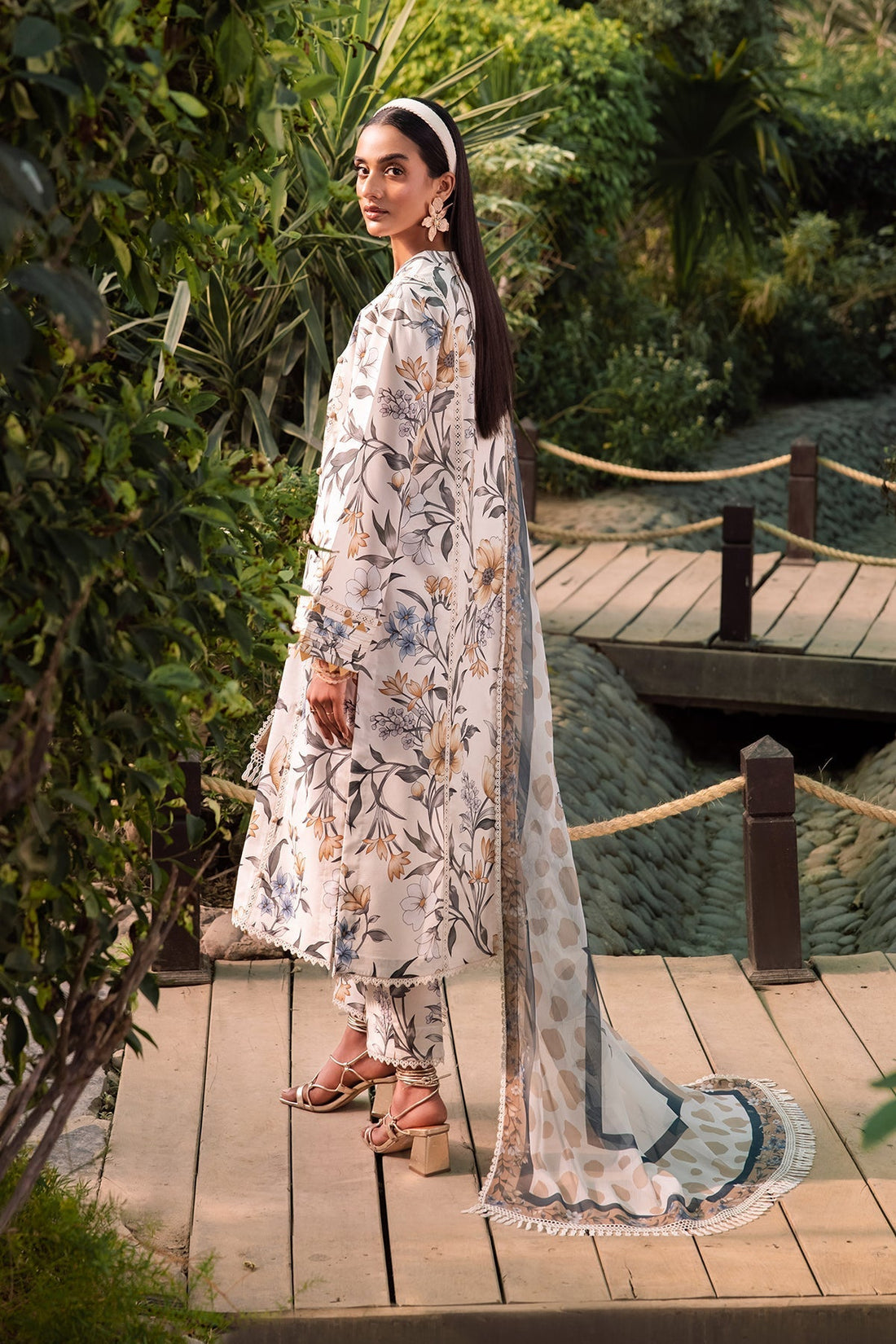 Alizeh | Sheen Lawn Prints 24 | GARDENIA by Alizeh - Designer Dress - Type: Ladies Clothes - Available at Libayah - 100% Original