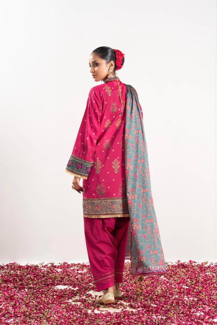 Alkaram | Festive Collection | FC-W-21H-23-3-Hot Pink by Alkaram - Designer Dress - Type: Ladies Clothes - Available at Libayah - 100% Original