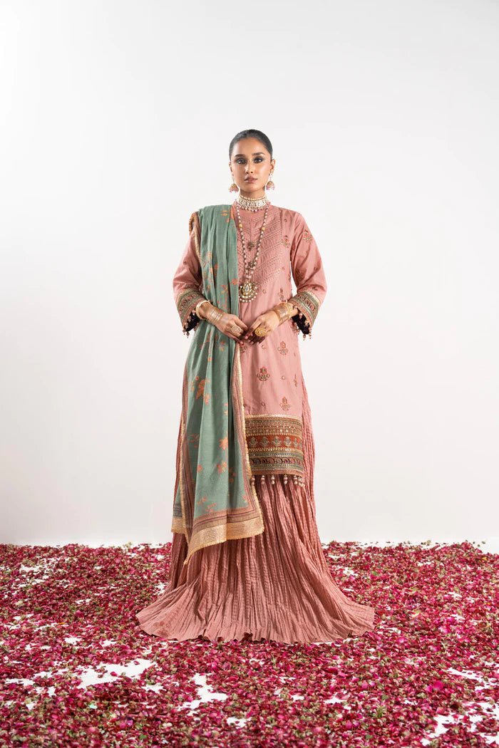 Alkaram | Festive Collection | FC-W-26J-23-3-KASHMIRI PINK by Alkaram - Designer Dress - Type: Ladies Clothes - Available at Libayah - 100% Original