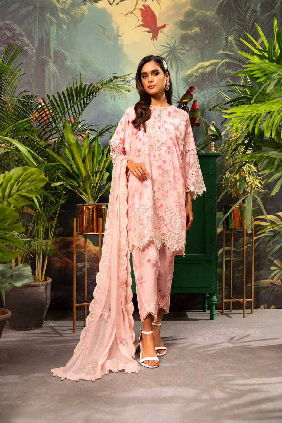 Alkaram | Luxury Lawn 24 | EC-01-24 by Alkaram - Designer Dress - Type: Ladies Clothes - Available at Libayah - 100% Original