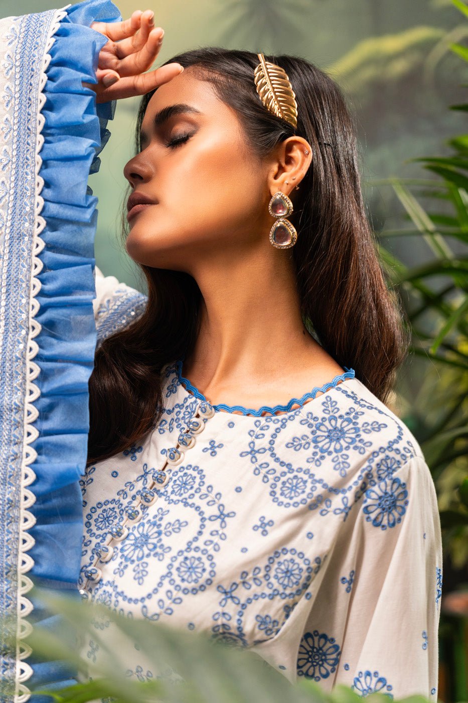 Alkaram | Luxury Lawn 24 | EC-11-24 by Alkaram - Designer Dress - Type: Ladies Clothes - Available at Libayah - 100% Original
