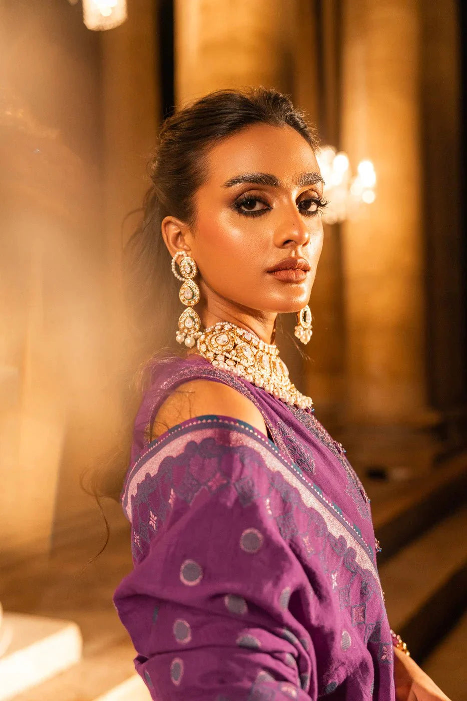 Alkaram | Spring Summer Festive 24 | Embroidered Jacquard Purple by Alkaram - Designer Dress - Type: Ladies Clothes - Available at Libayah - 100% Original
