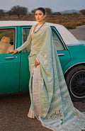 Alzohaib | Mahiymaan Luxury Lawn | MLL- Meadow Mint by Alzohaib - Designer Dress - Type: Ladies Clothes - Available at Libayah - 100% Original