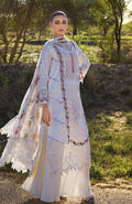 Alzohaib | Mahiymaan Luxury Lawn | MLL- Pristine Flair by Alzohaib - Designer Dress - Type: Ladies Clothes - Available at Libayah - 100% Original