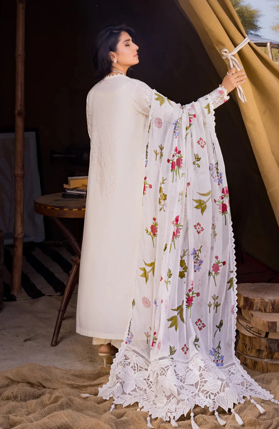 Alzohaib | Mahiymaan Luxury Lawn | MLL- Pristine Flair by Alzohaib - Designer Dress - Type: Ladies Clothes - Available at Libayah - 100% Original