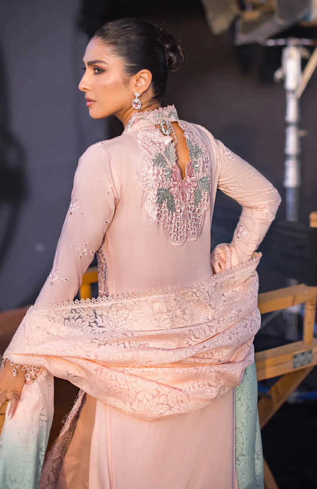 Alzohaib | Mahiymaan Luxury Lawn | MLL- Rose Gold by Alzohaib - Designer Dress - Type: Ladies Clothes - Available at Libayah - 100% Original
