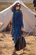 Alzohaib | Mahiymaan Luxury Lawn | MLL- Sapphire Shadow by Alzohaib - Designer Dress - Type: Ladies Clothes - Available at Libayah - 100% Original