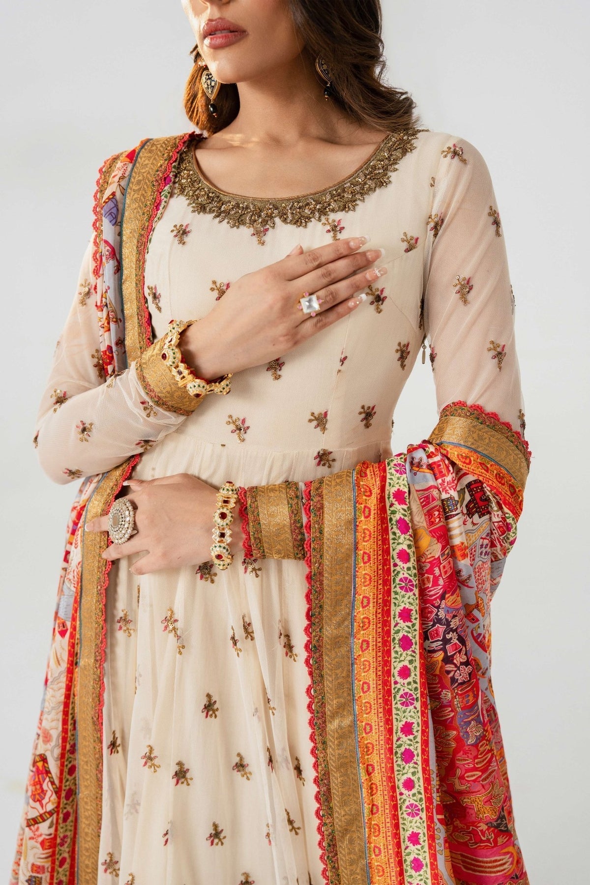 Fahad Hussayn | Jalsa Ghar | Angora by Fahad Hussayn - Designer Dress - Type: Ladies Clothes - Available at Libayah - 100% Original