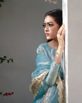Zar | Gharara Formals | Aqua by Zar - Designer Dress - Type: Ladies Clothes - Available at Libayah - 100% Original