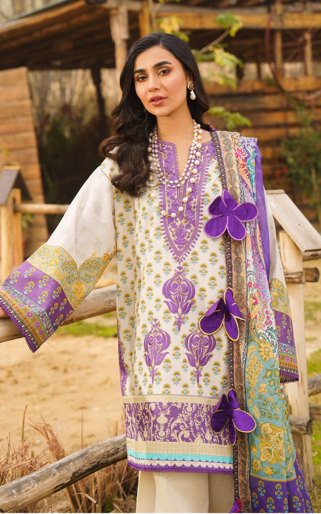 Asifa and Nabeel | Meraki Summer 24 | ALYSSA by Asifa and Nabeel - Designer Dress - Type: Ladies Clothes - Available at Libayah - 100% Original